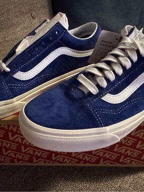 Vans Old Skool Suede Sneakers - Blue White